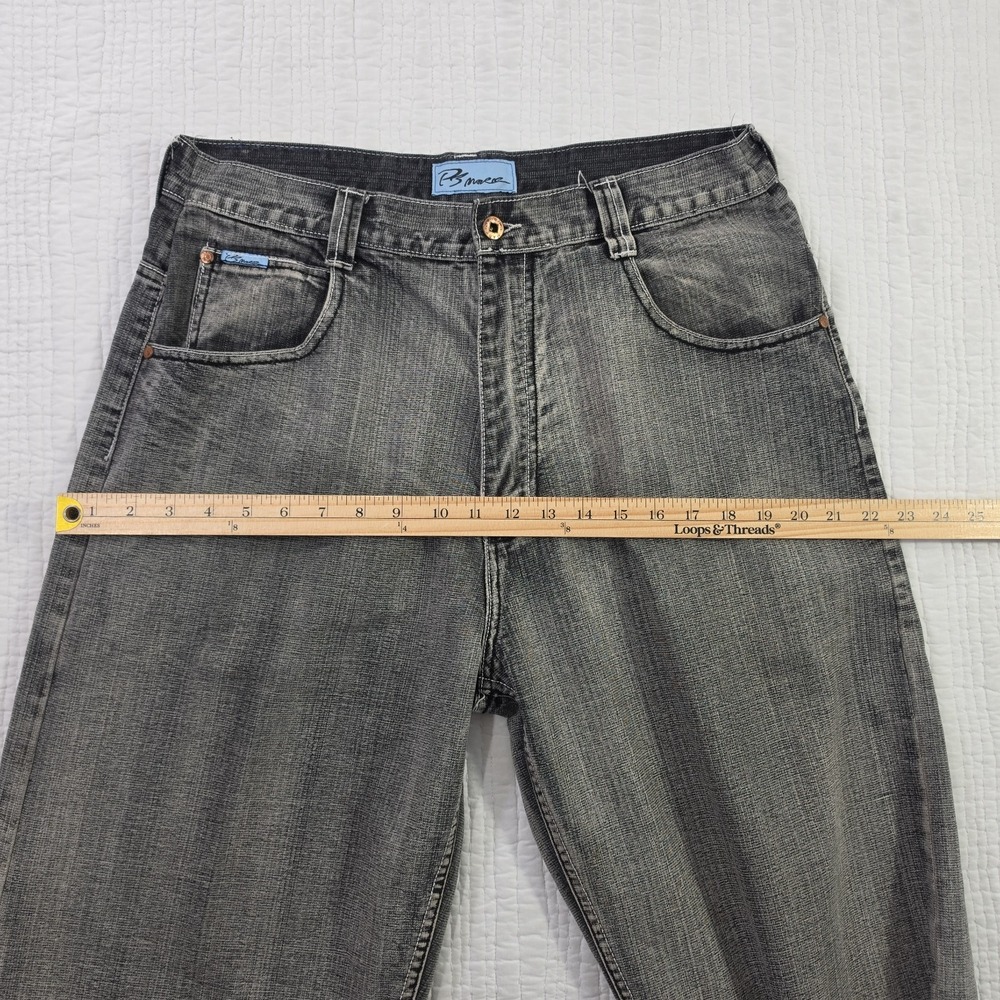 PJ Mark Jeans Men's 34x34 Concrete Wash Relaxed Fit Wide Leg Skater Punk Baggy - Picture 9 of 15